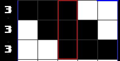 The center block highlighted from the above example